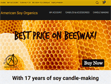 Tablet Screenshot of americansoywax.com